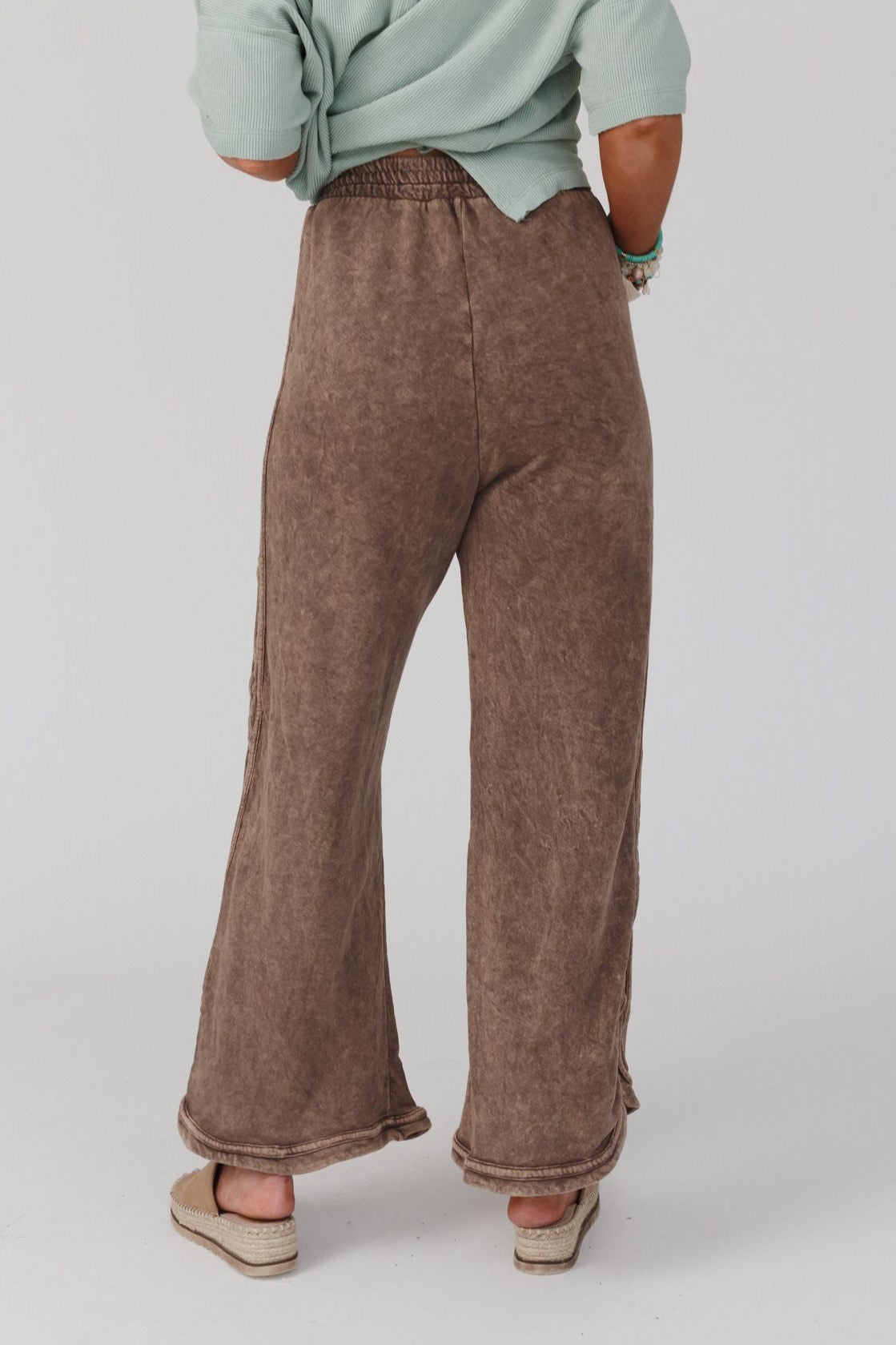 So Comfy Wide Leg Pant Full Length - Mocha